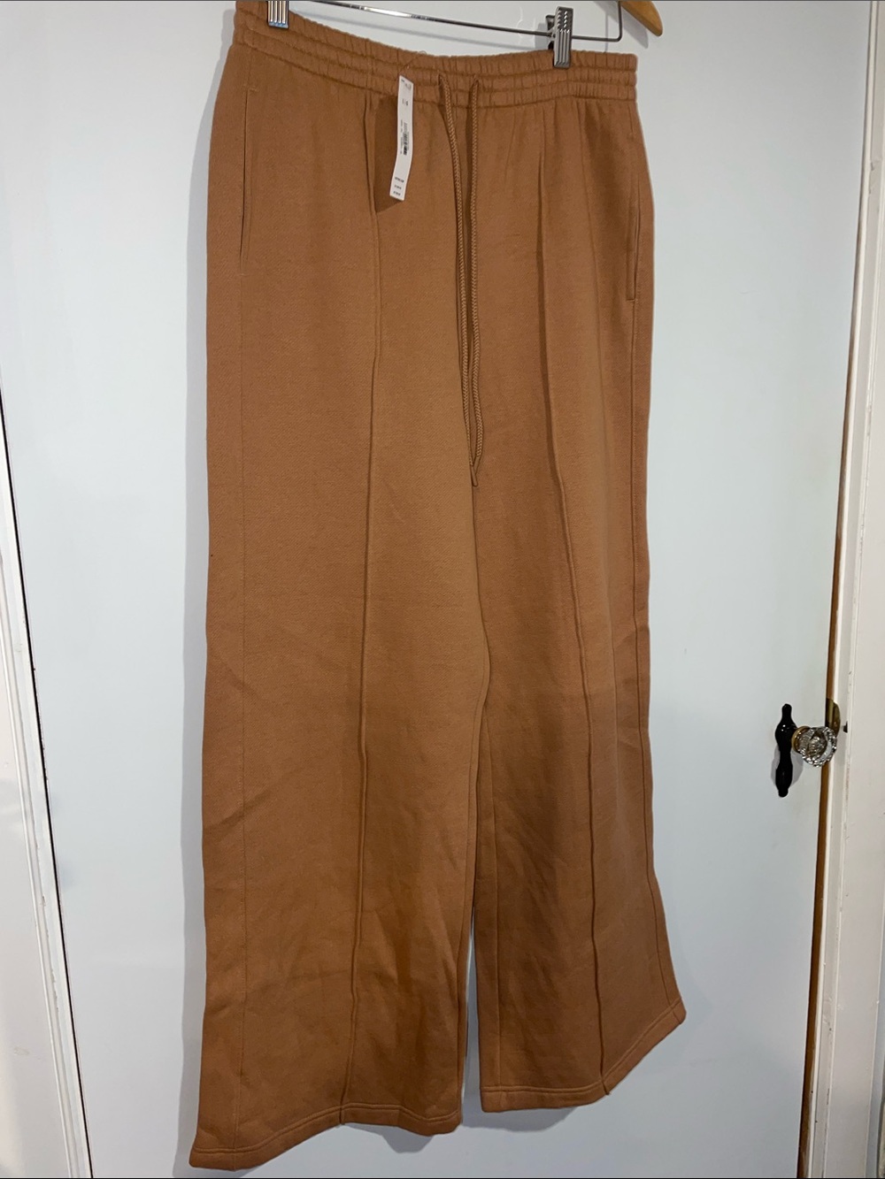 PINK Victoria's Secret Sz Large Ivy Fleece Wide Leg Sweat Pants